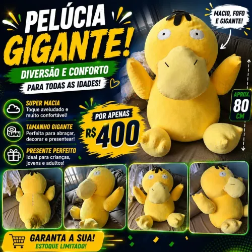 Pelúcia gigante Psyduck