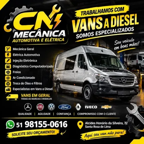 Mecânica automotiva. Nosso compromisso é entregar em tempo recorde . Com garantia..