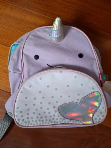 Mochila Zoo Infantil Baleia Narval, Skip Hop, Roxo
