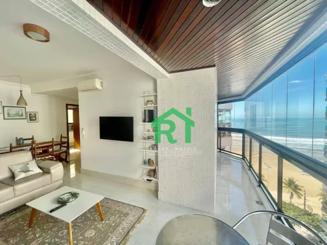 Apartamento frente mar com 3 quartos (2 suítes), 1 vaga e lazer à venda em Jardim Astúrias