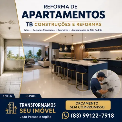 Construção e Reforma de Casas e Apartamentos | João Pessoa e Região