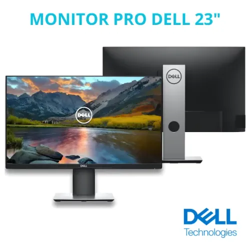 Monitor Dell Pro 23" Led Full Hd Ips P2319h Preto Com Ajuste de Altura - (Recondicionado)
