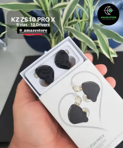 Fone KZ ZS10 Pro X Original In Ear Hi-Fi 10 Drivers