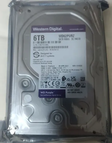 HDD 6TB WESTERN DIG PURPLE
