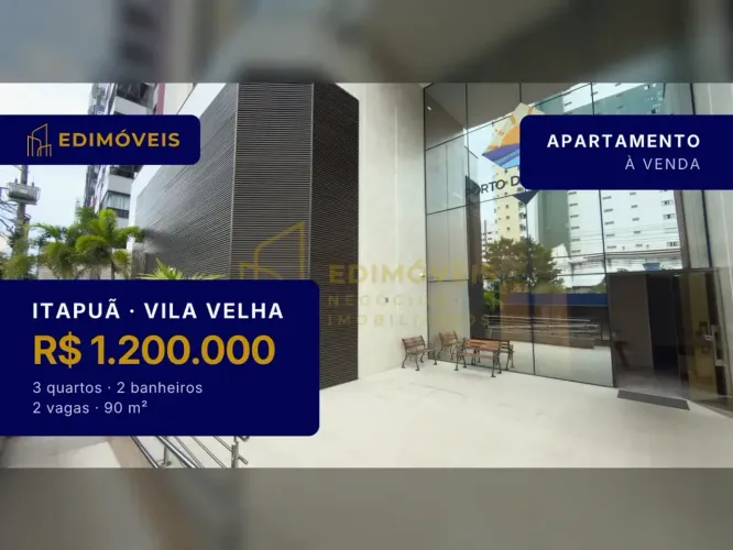 Apartamento 3 quartos na Itapuã, varanda gourmet e piscina no condomínio