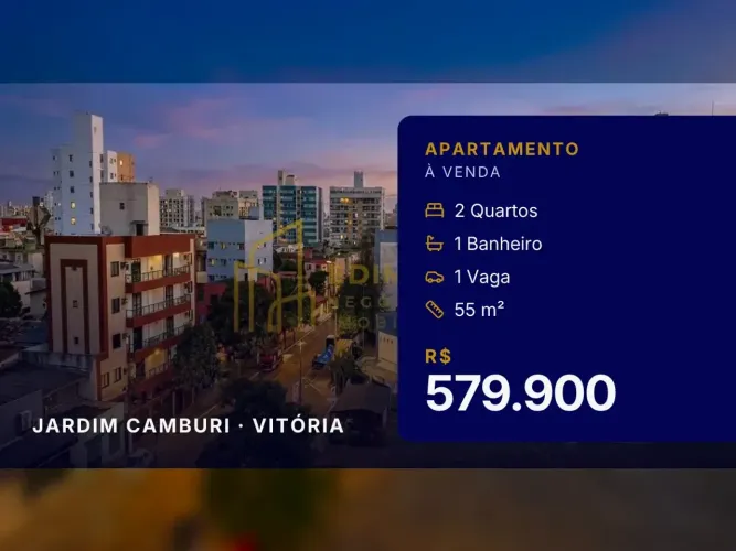 Exclusivo Apartamento de 2 Quartos em Jardim Camburi Pronto para Morar!