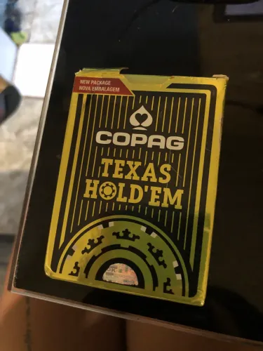 Baralho pôquer Texas Hold?em preto novo