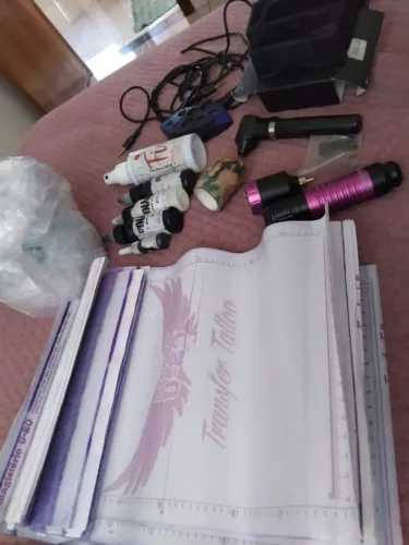 celular poco c65 e kit tatuagem máquina pen poseidon