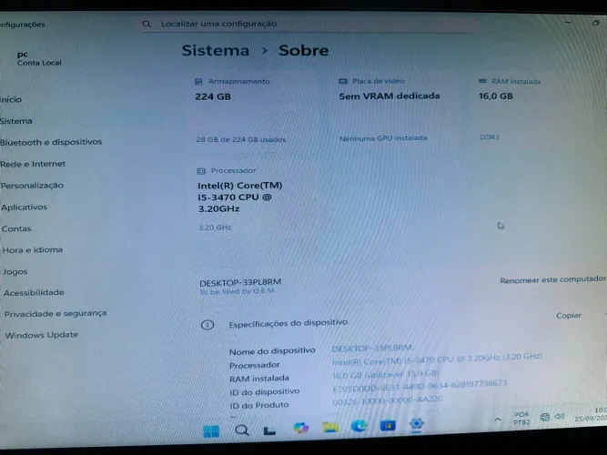 Vendo Computador Intel i5 16 RAM