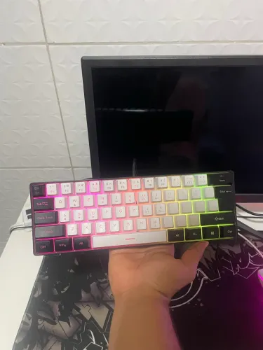 Teclado, mouse e mouse pad gamer 