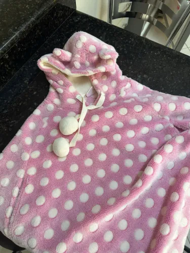 Poncho de inverno infantil tManho 10