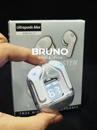 Fone de ouvido Bluetooth com led