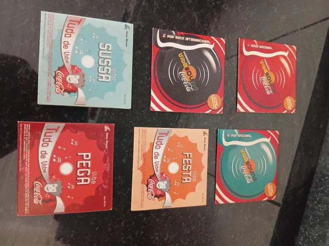 Coleção Coca-Cola mini cds anos 90 e 2000