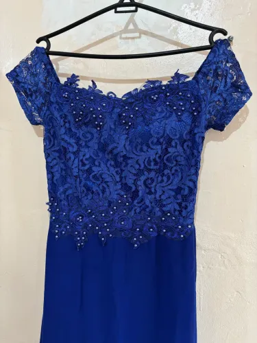 Vestido azul royal formatura 