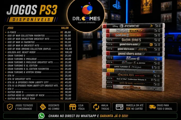 Jogos PS3 - G