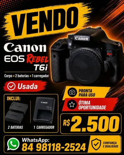 Câmera Canon T6i 
