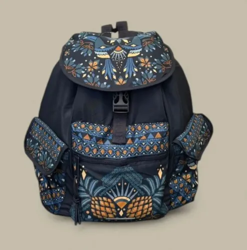 Mochila pipoca Farm azul