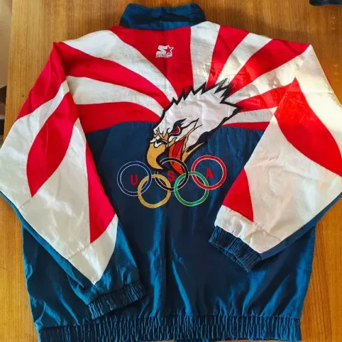 casaco original 1994 olimpíadas team usa starter tamanho gg estados unidos