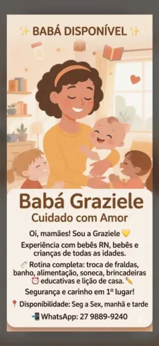 Babá disponível 