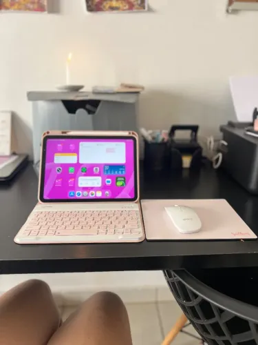 iPad A16 (usado 1 mês) com capa, teclado e mouse
