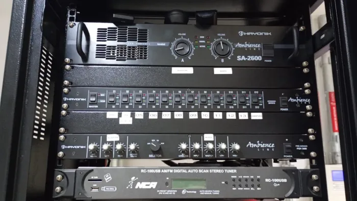 Amplificador Hayonik SA 2400+microfone taí