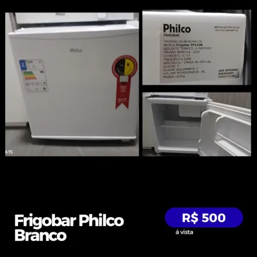 Frigobar Philco Branco Bivolt - Usado Pouquíssimas Vezes