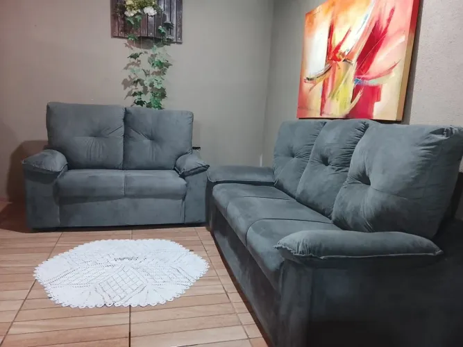 Conjunto de estofados vitória,de mostruário,por apenas 890, parcelo no cartão,entrego