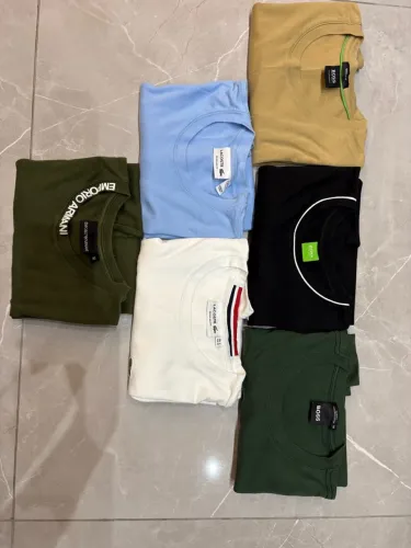 Camisas de malha peruana: Lacoste // Hugo Boss // Empório Armani 