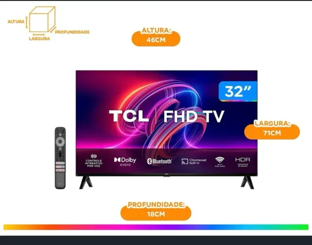 IMAGEM ILUSTRATIVA . TV TCL 32 - PREÇO NEGOCIÁVEL