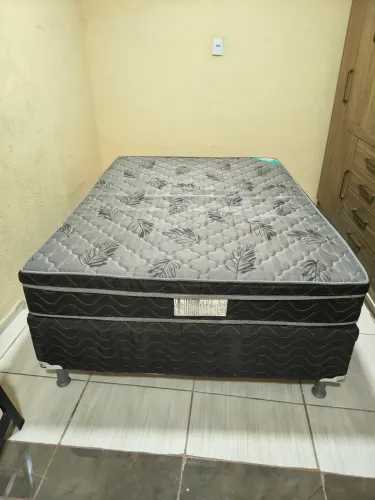 Cama box casal semi ortopédica