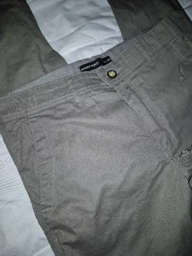 Calça masculina cinza Marfinno slim 42