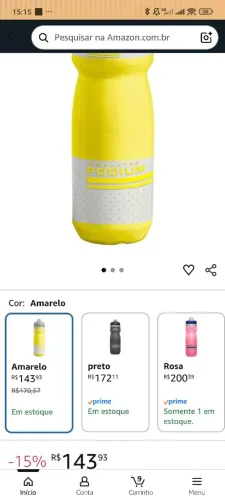 garrafa térmica camelbak podium<br>Nova