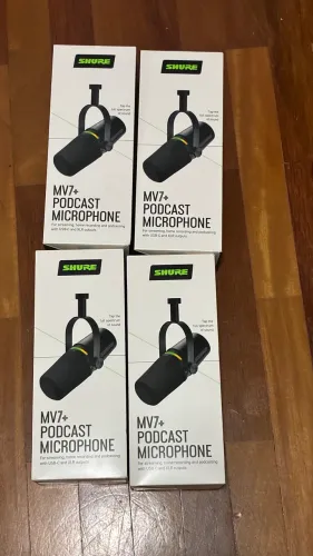 Microfone para podcast MV7+ Shure ORIGINAL