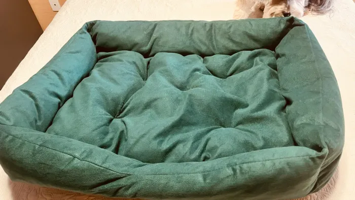 Cama Caminha Pet Suede Enchimento Siliconado e Zíper Removível