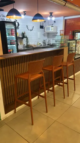Balcão ripado 