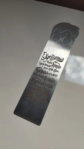 Marca página Harry Potter personalizado de aço
