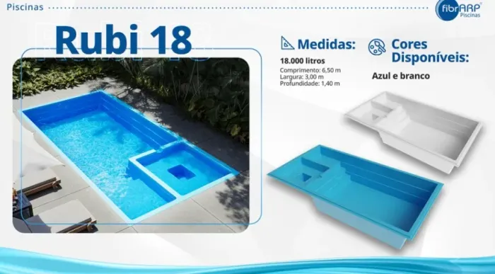 Piscinas de fibra direto da fabrica