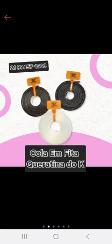 Cola de Queratina Fita Transparente 