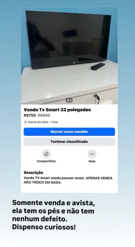TV AOC ROKU 32 polegadas