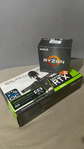 Ryzen 5 5600 + RTX 3050 Galax com RGB