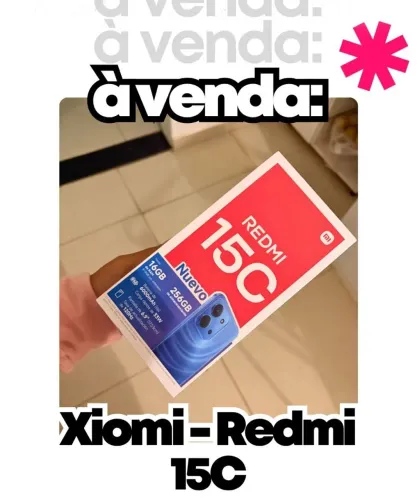 Celular Redmi 15C novo sem uso na caixa