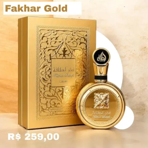 Perfume Fakhar Lattafa Gold 100ml - Árabe Original Lacrado