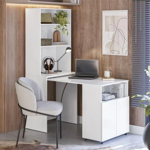 Mesa dobrável branco para escritório 