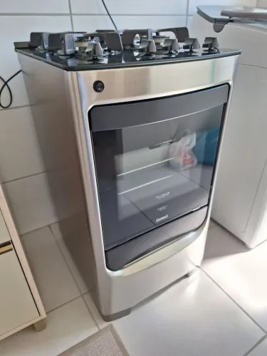 Fogão Consul 4 Bocas Inox Mesa de Vidro