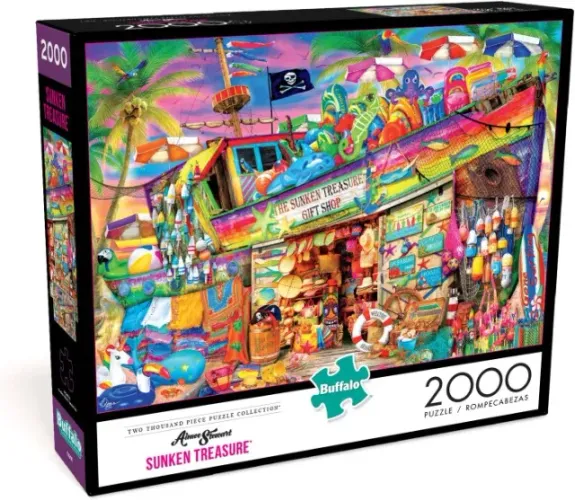 Quebra-cabeça puzzle Buffalo Aimee Stewart Sunken Treasure, 2000 peças