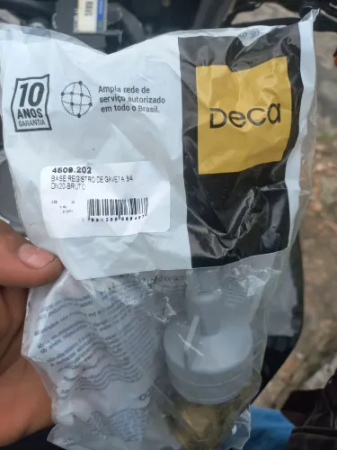 Registro de 3/4 deca .. tem de 1 polegada também. R$45 a unidade