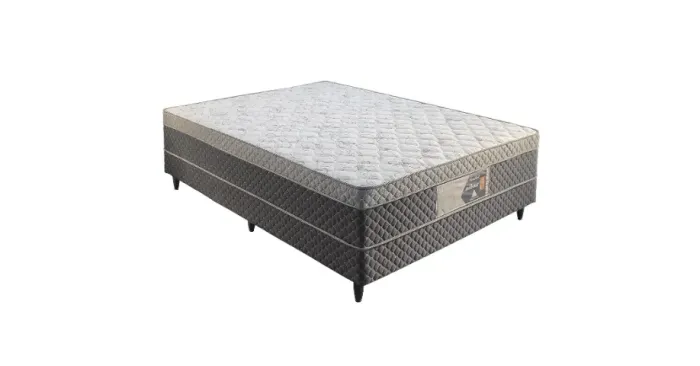 Cama Box Casal D33 Rondomoveis Cinza - Entrega Rápida! 