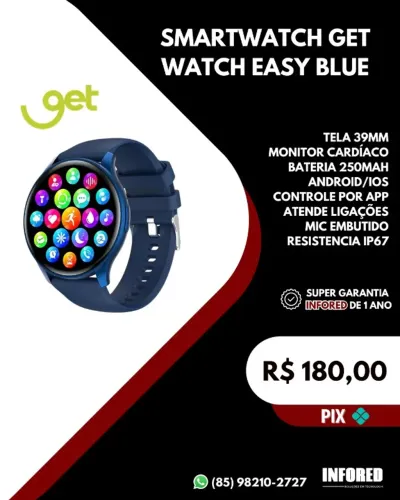 Smartwatch Get Watch Easy Blue