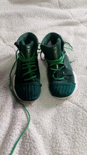 Tênis cano longo verde 36