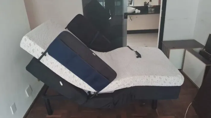Cama Elétrica Ortobom Solteiro - Pouco Uso - Jardim Oceânico